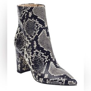 MARC FISHER LTD snakeskin Ulani Bootie